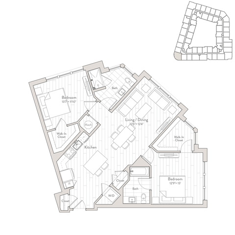 a black and white floor plan of a house